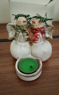 جا شمعی طرح زمستانه