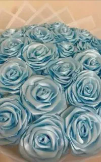 گل روبانی . دسته گل