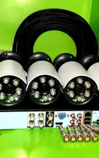 دوربین مداربسته *+× تقویم شمسی و کابل ترکیبی+