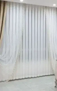 پرده پذیرایی 4 متر قد 285 پرده اتاق خواب 170 قد280