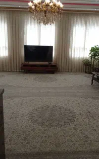 فروش پرده نو نو کتان براق کمتر از یک سال دوخت