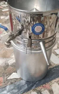 گلاب گیر استیل  با دیگه المینیومی
