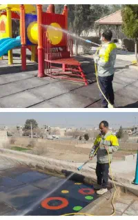 سمپاشی باغات و کارواش سیارشستشوی درخت شستشوی معابر