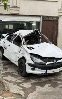 پژو 206 SD تصادفی