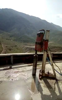 کرگیری وبرش بتن بصورت افقی و عمودی