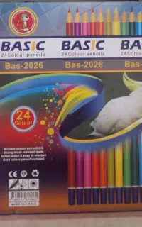 مداد رنگی 24 رنگ فلزی basic (خارجی)