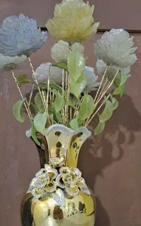 گلدان سرامیکی رنگ ثابت