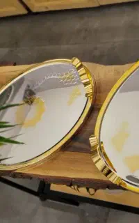 سینی بیضی رنگ پرطرفدار سیلور طلایی متفاوت