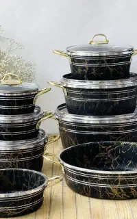 سرویس قابلمه و تابه ، هفت و چهارده پارچه
