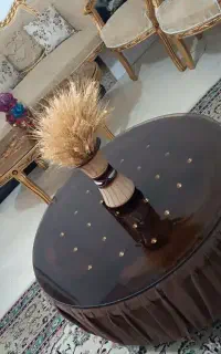 میز عسلی گرد بسیار سالم