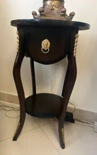 میز تلفن چوبی