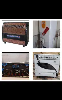 نصب و تعمیر انواع اجاق گاز  بخاری  ابگرمکن