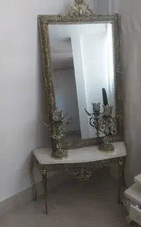 آینه شمعدان برنز