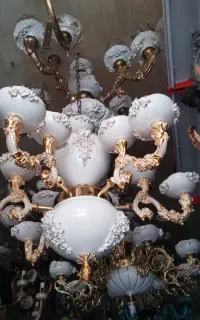 لوستر چینی گل نگار گل برجسته  شاخه مهدیس