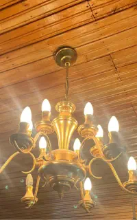 لوستر و دیوارکوب کلاسیک طلایی