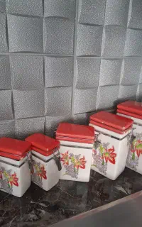 کتری و قوری مس و جای ادویه و قندو شکر