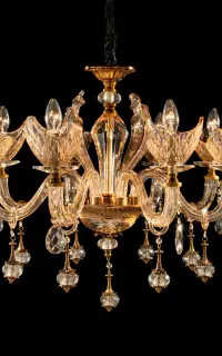 لوستر کریستالی وارداتی کد 20339-لوستر کوثر