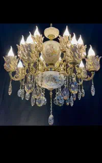 لوسترکایرا برنجی.سرامیکی/۱۴+۲/شعله برنجKHy light3