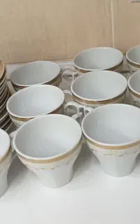 سری چینی 6نفره مقصود،سوپ خوری،سری21 تکه فنجان چای