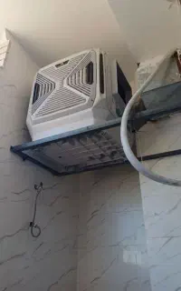 قفس کولر اجرای زیر کولری درمحل حفاظ چهارپایه
