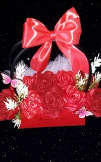 گل رز روبانی جاودانه
