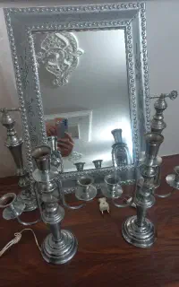 آینه  و شمعدان