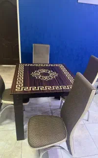 میز و صندلی نهار خوری ۴ نفره با کیفیت ام دی اف