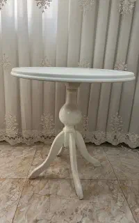 میز گرد سفید عرض۷۰