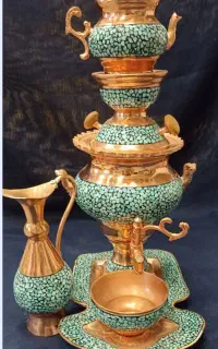 سماور فیروزه کوبی