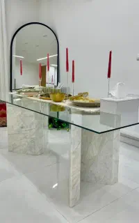 میز ناهارخوری،میز جلومبلی سنگی،ظروف تزیینی سنگی