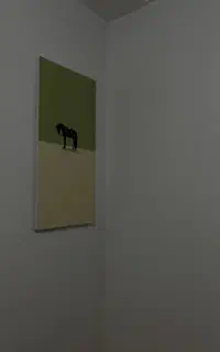 تابلوی نقاشی اسب مینیمال
