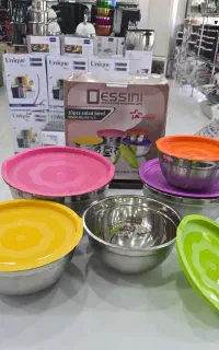 فروش ست کاسه استیل و استیل رنگی عمده و خرده