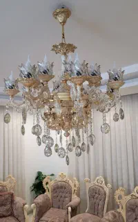 لوستر ۱۶ شعله ۸شاخه طرح فرشته