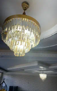 لوستر کریستال دو عدد بزرگ