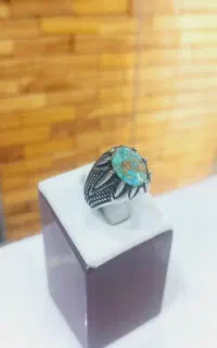 انگشتر مردونه فیروزه نیشابوری طبیعی