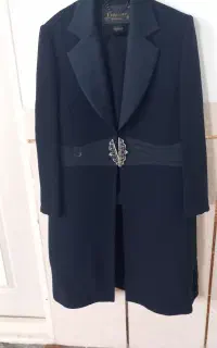 مانتو شلوار گاواردین سورمه ای