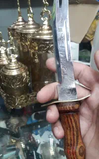 خنجر قدیمی کهنه ذولفقار تیغه فولاد اصل