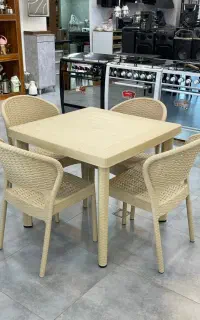 صندلی و میز پلاستیکی کافه باغ و خانه تنوع بالا