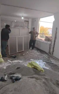 تخریب بازسازی بنا کاشی‌کاری گچکاری حمل نخاله کارگر
