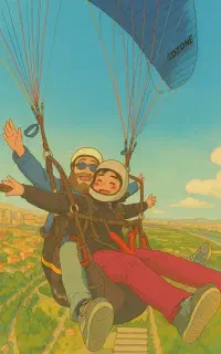 پرواز تفریحی پرهیجان با پاراگلایدر و پاراموتور