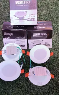 چراغ هالوژن7وات دورشیشه وساده پارس سیناهیتسینگ دار