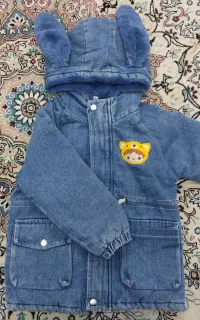کاپشن خرگوشی لی داخل خز سایز 130