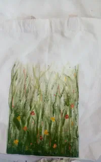 ساک پارچه‌ای نقاشی دستی طرح منحصربه‌فرد هدیه خاص
