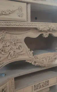 میز تیوی چوبی گلریز
