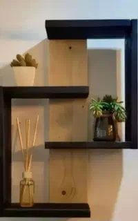 شلف دیواری پایه مخفی شلف تزئینی و جاکفشی واستند گل