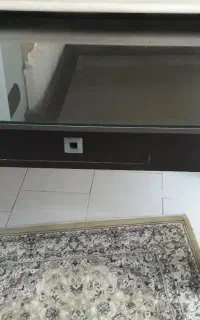 میز MDF به همراه شیشه، رنگ ونگه