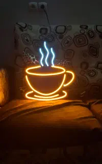 تابلو نئون مناسب کافه ۴۰در ۵۰