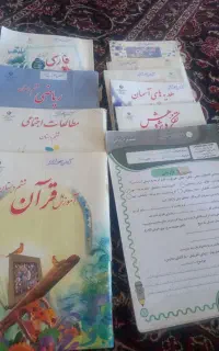 کتاب های ششم دبستان  با کاربرگ های تمام کتاب‌ها و