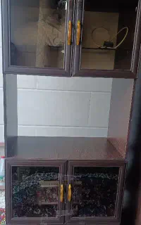 کمد شیشه ای کتابخانه