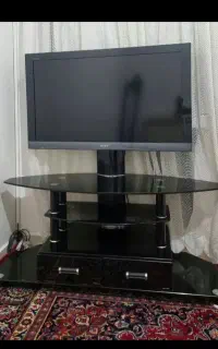 میز تلویزیون شیشه ای